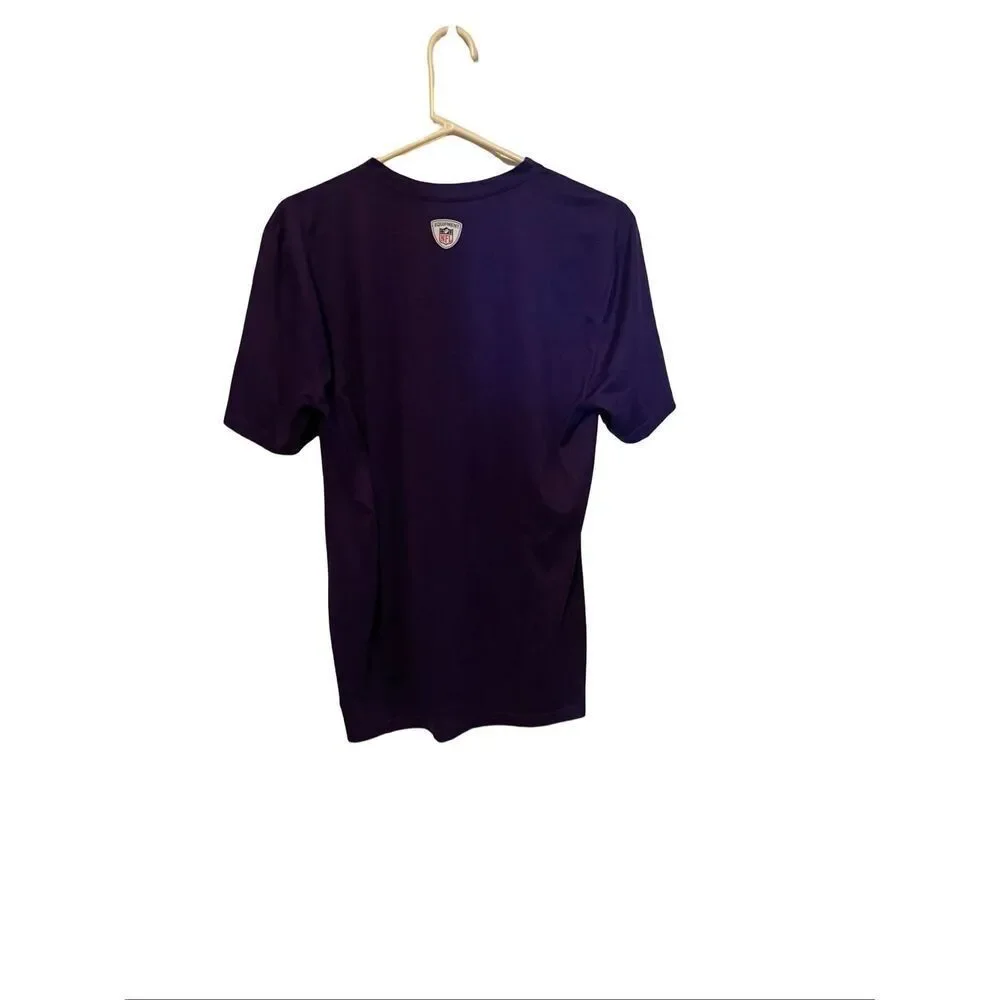 Nike Purple Dri-Fit NFL Minnesota Vikings Short Sleeve Training T-Shirt Large